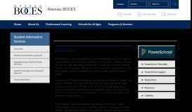 
							         Student Information Services / PowerSchool - Nassau BOCES								  
							    
