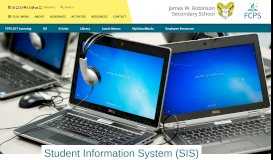 
							         Student Information System (SIS) | James W. Robinson Secondary ...								  
							    