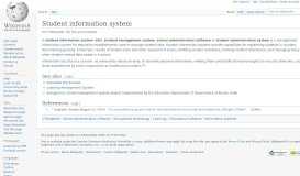 
							         Student information system - Wikipedia								  
							    