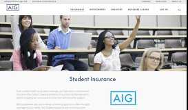 
							         Student Insurance - AIG.com								  
							    