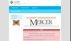 
							         Student Insurance Portal > Home								  
							    