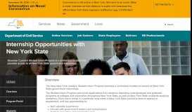 
							         Student Internship Opportunities with New York State								  
							    