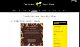
							         Student Involvement – Ferndale Area High School – Ferndale Area SD								  
							    
