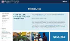 
							         Student Jobs | American University, Washington, DC								  
							    