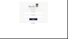 
							         Student KLE - Keele University								  
							    