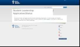 
							         Student Leadership Application/Status | Trinity Western University								  
							    