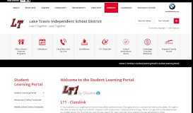 
							         Student Learning Portal - Lake Travis ISD								  
							    