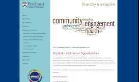 
							         Student-Led Community Clinics | Diversity & Inclusion | Perelman ...								  
							    