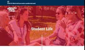 
							         Student Life | Abingdon & Witney College								  
							    