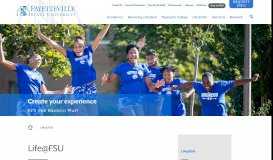 
							         Student Life | Campus Life | Life at Fayetteville State University								  
							    