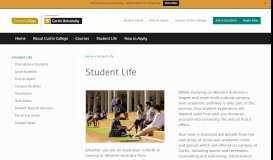 
							         Student Life - Curtin College								  
							    