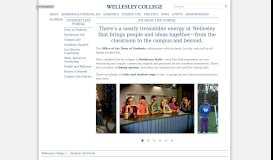 
							         Student Life Portal | Wellesley College								  
							    