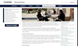 
							         Student Life & Resources | UConn School of Law								  
							    