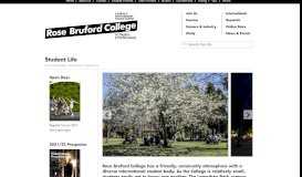 
							         Student Life | Rose Bruford College								  
							    