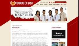 
							         Student Life | University of Luzon								  
							    