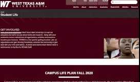 
							         Student Life - West Texas A&M University								  
							    