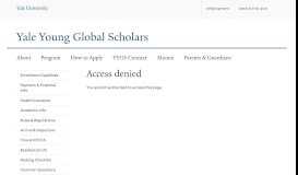 
							         Student Life | Yale Young Global Scholars								  
							    