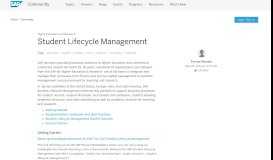 
							         Student Lifecycle Management								  
							    