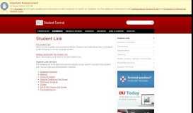 
							         Student Link » Student Central | Boston University								  
							    