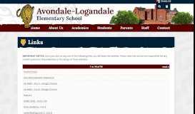 
							         Student Links - Avondale-Logandale Elementary School								  
							    