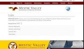 
							         Student Links - Mystic Valley Regional Charter School								  
							    