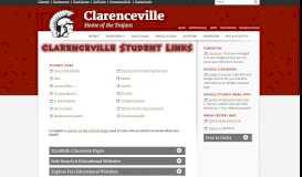 
							         Student Links - Quicklinks - Clarenceville - Home of the Trojans								  
							    