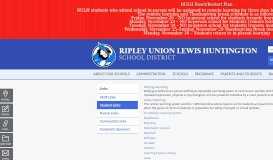 
							         Student Links - Ripley Union Lewis Huntington								  
							    