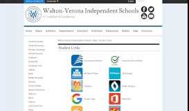 
							         Student Links - Walton-Verona Independent Schools								  
							    