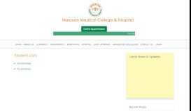 
							         Student Lists – Narayan Medical College & Hospital								  
							    