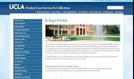 
							         Student Loan Services and Collections - E-Sign Portal - UCLA Loans								  
							    