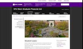 
							         Student Loans - NYU Stern								  
							    
