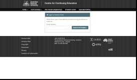 
							         Student Login - ANU Centre for Continuing Education								  
							    