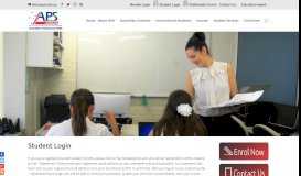 
							         Student Login - APSI - Australian Professional Skills								  
							    
