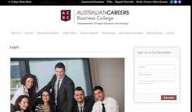 
							         Student Login - Australian Careers Business College								  
							    