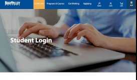 
							         Student Login | Bow Valley College								  
							    