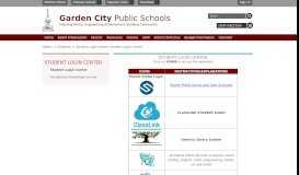 
							         Student Login Center - Garden City Public Schools								  
							    