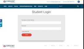 
							         Student Login - ConsulNet Corporation								  
							    