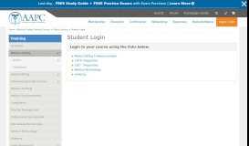 
							         Student login - Online medical billing & coding course - AAPC								  
							    