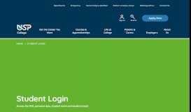 
							         Student Login - Palmers College								  
							    