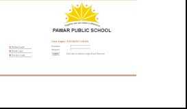 
							         Student Login - Pawar Public School Bhandup								  
							    