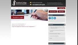 
							         Student Login - Stratford College of Business and Management								  
							    