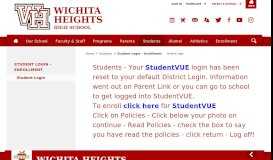 
							         Student Login / Student Login - Wichita Public Schools								  
							    