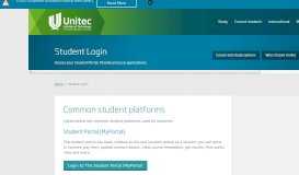 
							         Student Login | Unitec								  
							    