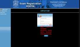 
							         Student Login - University of Kerala :: Online Exam Registration Portal								  
							    