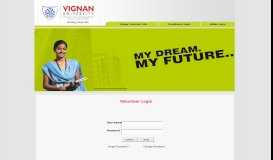 
							         Student Login - Vignan University::Vadlamudi, Guntur Dist., Andhra ...								  
							    