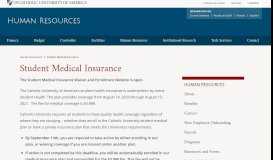 
							         Student Medical Insurance Home Page								  
							    