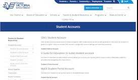 
							         Student MyEd Account - The Greater Victoria School District No. 61								  
							    