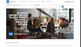 
							         Student Opportunities - American Express Global Careers								  
							    