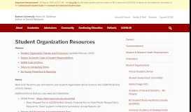 
							         Student Organization Resources | Dental School - Boston University								  
							    