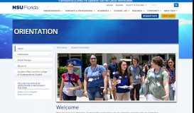 
							         Student Orientation - Nova Southeastern University								  
							    